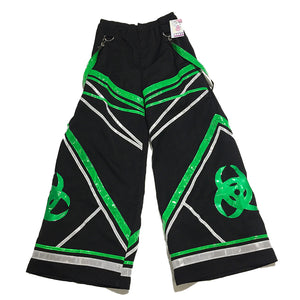 Neon Green Rave Reflective Phat Pants ...